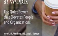 Book Cover: Awakening Compassion at Work: 2 hand holding coffee - muted colors