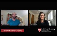 CoachXConversations: Todd Kashdan and Carol Kauffman LinkedIn Live Screenshot of Todd Kashdan and Carol Kauffman