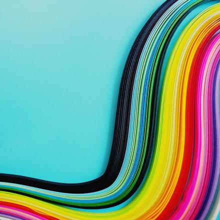 A Primer on Intersectionality Colorful swirls on the right side of a blue background