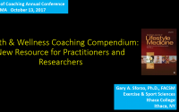Health and Wellness Coaching Compendium Health and Wellness Coaching Compendium